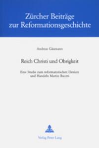 Vorderes Coverbild Reich Christi und Obrigkeit