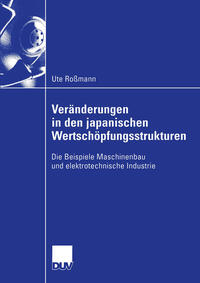 Vorderes Coverbild Veränderungen in den japanischen Wertschöpfungsstrukturen