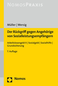 Vorderes Coverbild Der Rückgriff gegen Angehörige von Sozialleistungsempfängern
