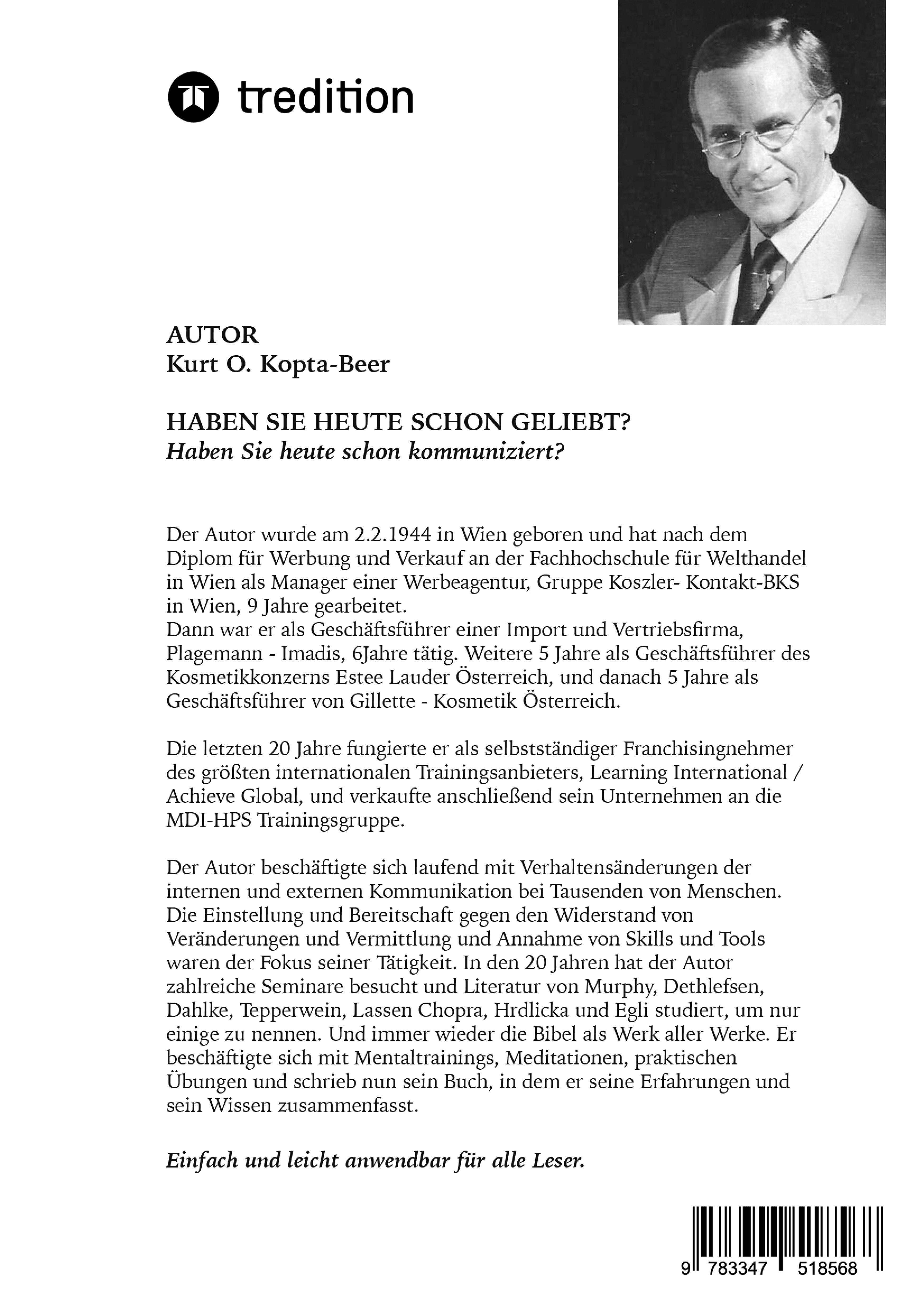 Rückseitencover Liebe - die unerschöpfliche Lebenskraft
