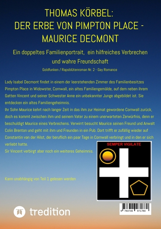 Rückseitencover Der Erbe von Pimpton Place - Maurice Decmont