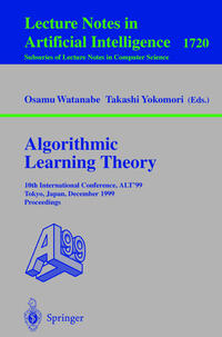 Vorderes Coverbild Algorithmic Learning Theory