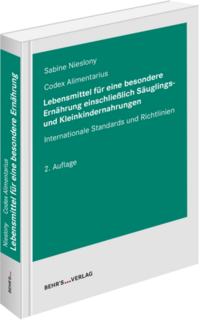 Vorderes Coverbild Lebensmittel für eine besondere Ernährung einschließlich Säuglings- und Kleinkindernahrungen