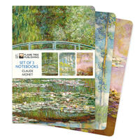 Vorderes Coverbild Dreier Set DIN-A5-Format-Notizbücher: Claude Monet