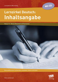 Vorderes Coverbild Lernzirkel Deutsch: Inhaltsangabe