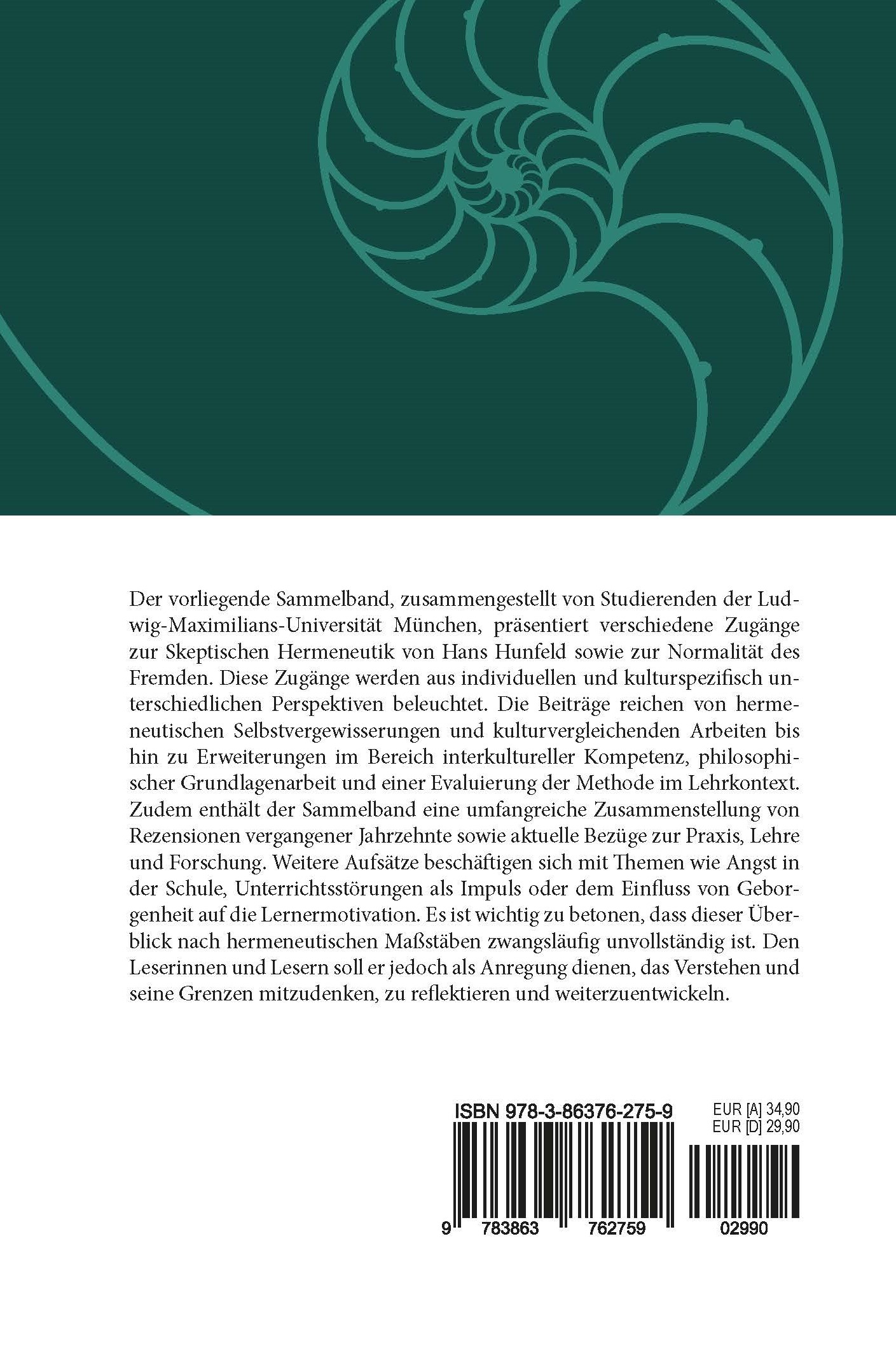 Rückseitencover Verstehen unerwünscht?