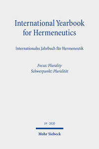 Vorderes Coverbild International Yearbook for Hermeneutics/Internationales Jahrbuch für Hermeneutik