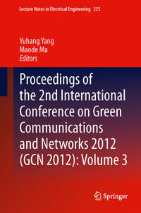 Vorderes Coverbild Proceedings of the 2nd International Conference on Green Communications and Networks 2012 (GCN 2012): Volume 3