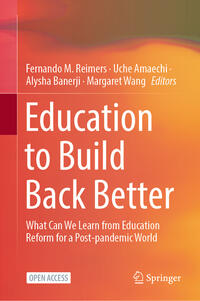 Vorderes Coverbild Education to Build Back Better