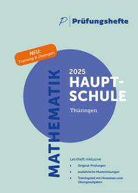 Vorderes Coverbild Prüfungsheft & Training - 2025 Mathematik Hauptschule – Thüringen – Original-Prüfungen und Lösungen