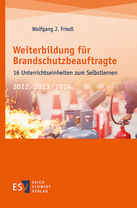 Vorderes Coverbild Weiterbildung für Brandschutzbeauftragte