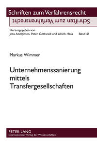 Vorderes Coverbild Unternehmenssanierung mittels Transfergesellschaften