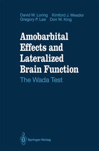 Vorderes Coverbild Amobarbital Effects and Lateralized Brain Function