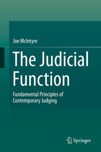 Vorderes Coverbild The Judicial Function