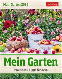Vorderes Coverbild Mein Garten Tagesabreißkalender 2026 - Praktische Tipps für 2026