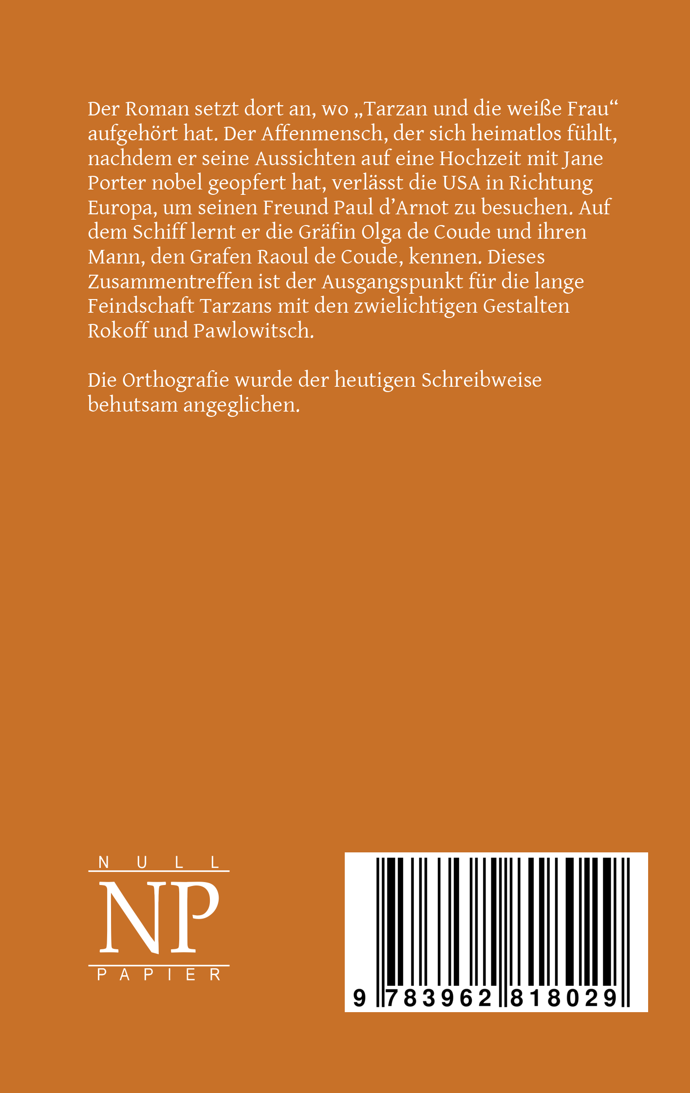 Rückseitencover Tarzan – Band 2