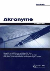 Vorderes Coverbild Akronyme