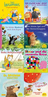 Vorderes Coverbild Pixi-8er-Set 254: Die beliebtesten Bilderbuch-Helden bei Pixi (8x1 Exemplar)
