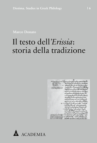 Vorderes Coverbild Il testo dell´Erissia: storia della tradizione