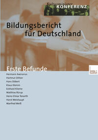 Vorderes Coverbild Bildungsbericht für Deutschland