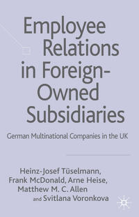 Vorderes Coverbild Employee Relations in Foreign-Owned Subsidiaries