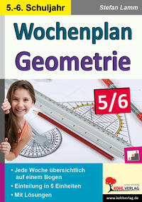 Vorderes Coverbild Wochenplan Geometrie / Klasse 5-6