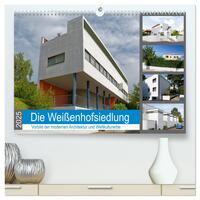 Vorderes Coverbild Die Weißenhofsiedlung - Vorbild der modernen Architektur und Weltkulturerbe (hochwertiger Premium Wandkalender 2025 DIN A2 quer), Kunstdruck in Hochglanz