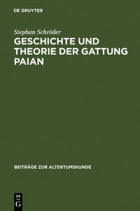 Vorderes Coverbild Geschichte und Theorie der Gattung Paian