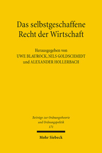 Vorderes Coverbild Das selbstgeschaffene Recht der Wirtschaft