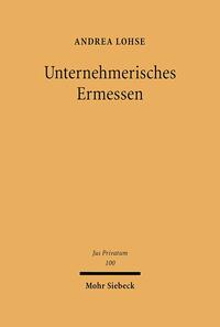 Vorderes Coverbild Unternehmerisches Ermessen