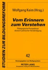 Vorderes Coverbild Vom Erinnern zum Verstehen