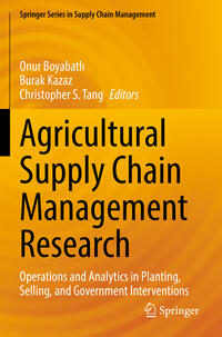 Vorderes Coverbild Agricultural Supply Chain Management Research