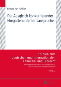 Vorderes Coverbild Der Ausgleich konkurrierender Ehegattenunterhaltsansprüche