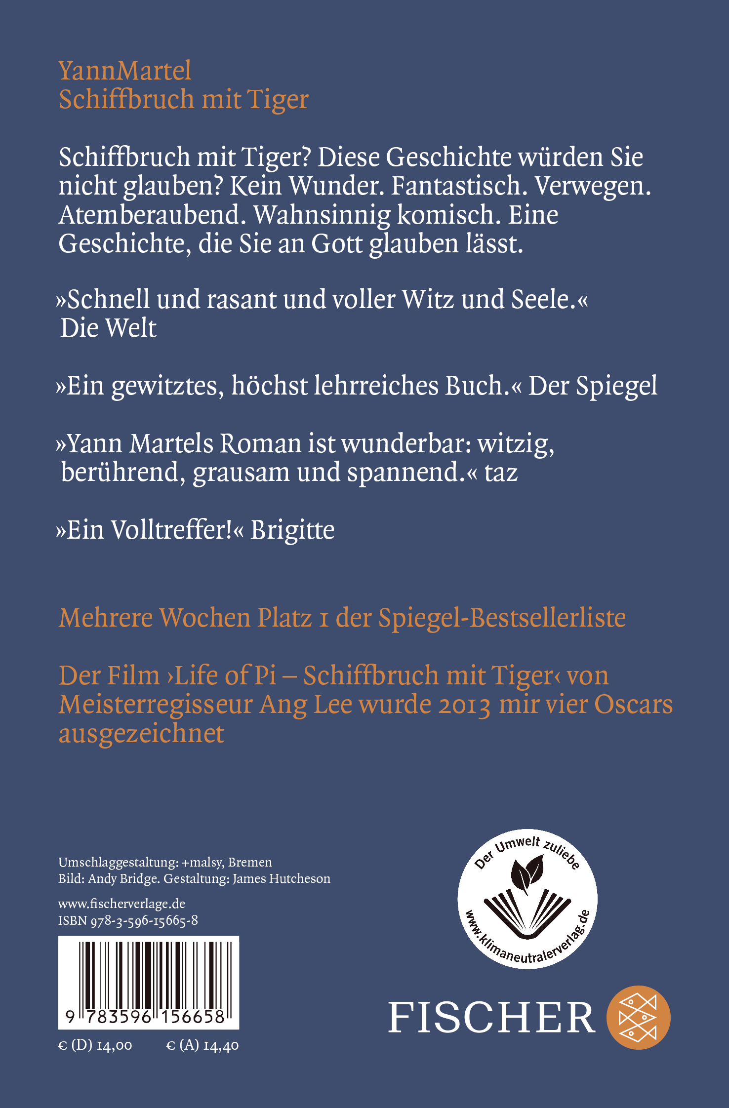 Rückseitencover Schiffbruch mit Tiger