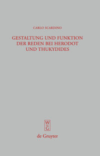 Vorderes Coverbild Gestaltung und Funktion der Reden bei Herodot und Thukydides