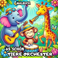 Vorderes Coverbild TIERE ORCHESTER Malbuch