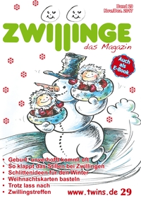 Vorderes Coverbild Zwillinge das Magazin November/Dezember 2017