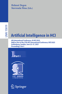 Vorderes Coverbild Artificial Intelligence in HCI
