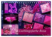 Vorderes Coverbild Lieblingsfarbe Rosa - mit coolen Sprüchen (Tischkalender 2025 DIN A5 quer), CALVENDO Monatskalender