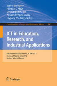Vorderes Coverbild ICT in Education, Research, and Industrial Applications