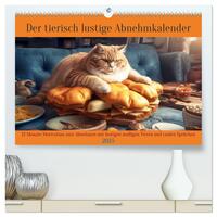 Vorderes Coverbild Der tierisch lustige Abnehmkalender (hochwertiger Premium Wandkalender 2025 DIN A2 quer), Kunstdruck in Hochglanz