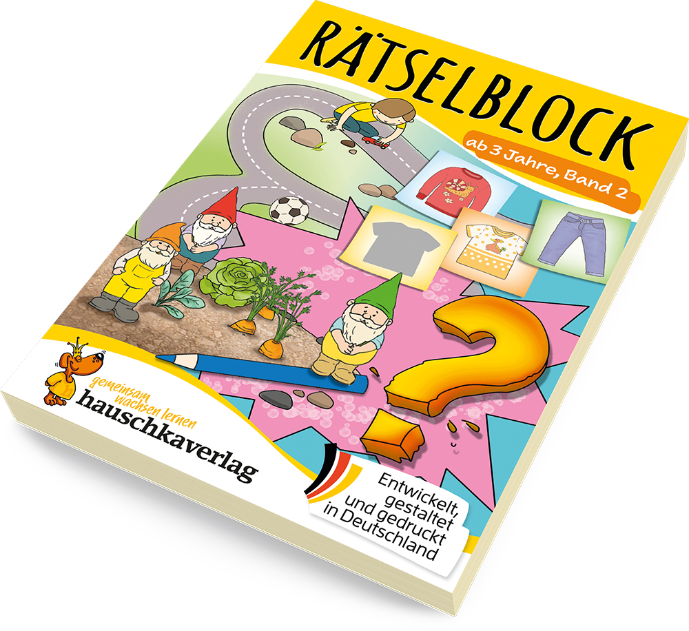 Beispielinhalt (Bild) Rätselblock ab 3 Jahre, Band 2
