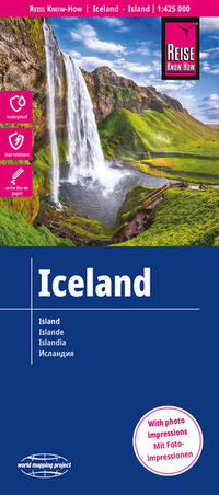 Vorderes Coverbild Reise Know-How Landkarte Island / Iceland (1:425.000)