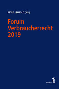 Vorderes Coverbild Forum Verbraucherrecht 2019