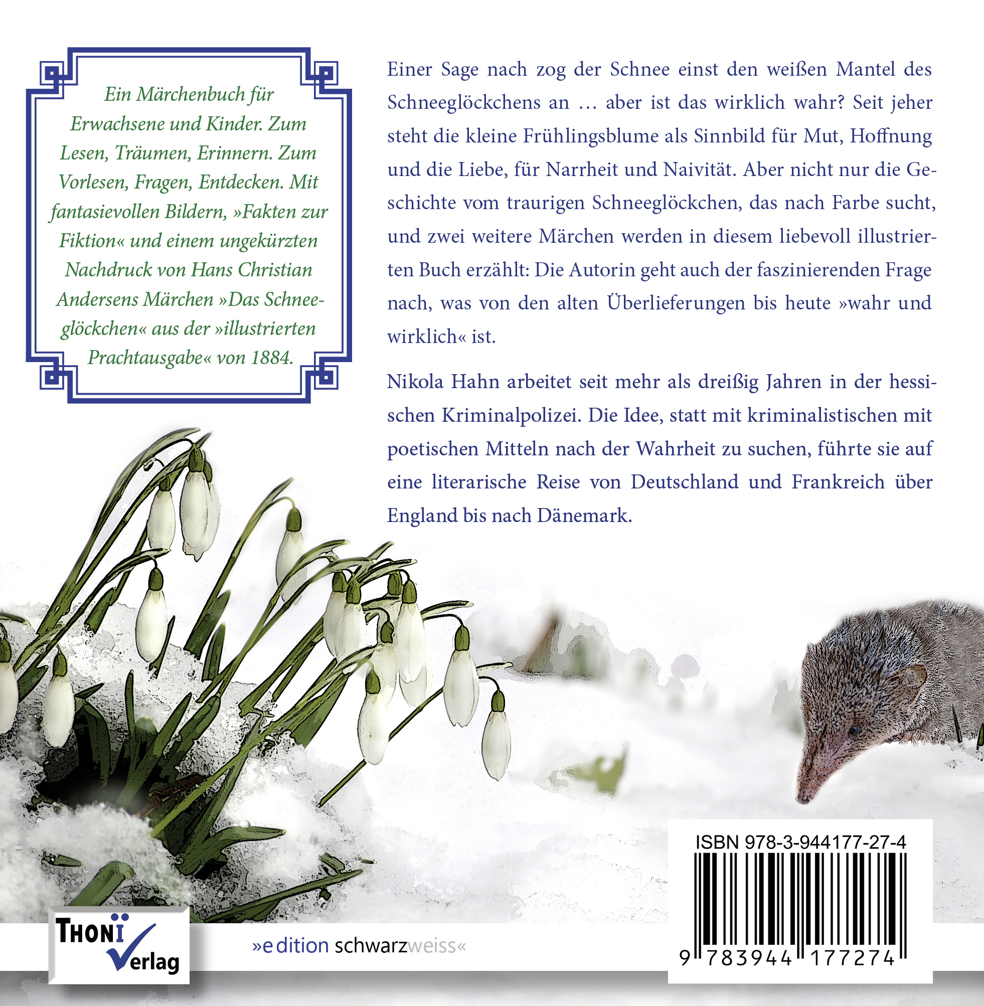 Rückseitencover Wie das Schneeglöckchen zu seiner Farbe kam