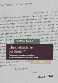 Vorderes Coverbild „Sie sind doch hier der Geiger!“