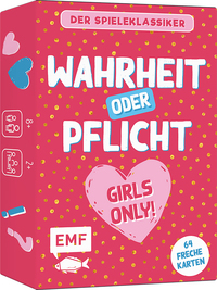 Vorderes Coverbild Kartenspiel: Wahrheit oder Pflicht – Girls Only!