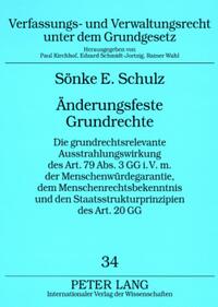 Vorderes Coverbild Änderungsfeste Grundrechte