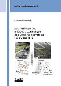 Vorderes Coverbild Zugverhalten und Mikrostrukturanalyse des Legierungssystems Ho-Dy-Gd-Tb-Y