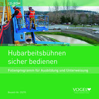 Vorderes Coverbild Hubarbeitsbühnen sicher bedienen